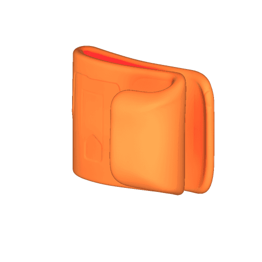 orange plastic clip