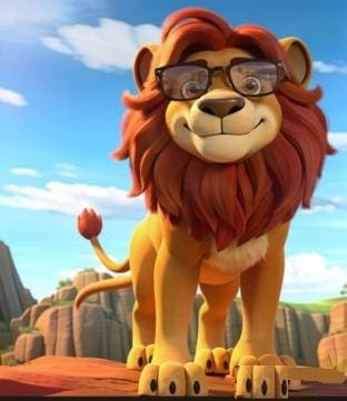 cartoon lion