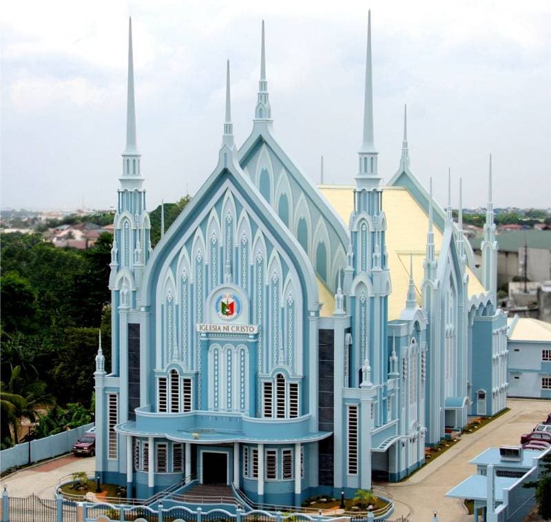 blue church