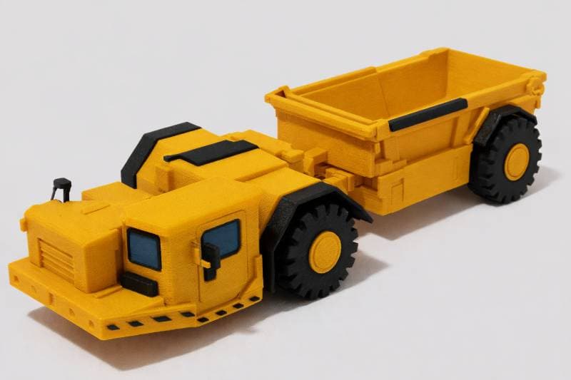 yellow dump truck