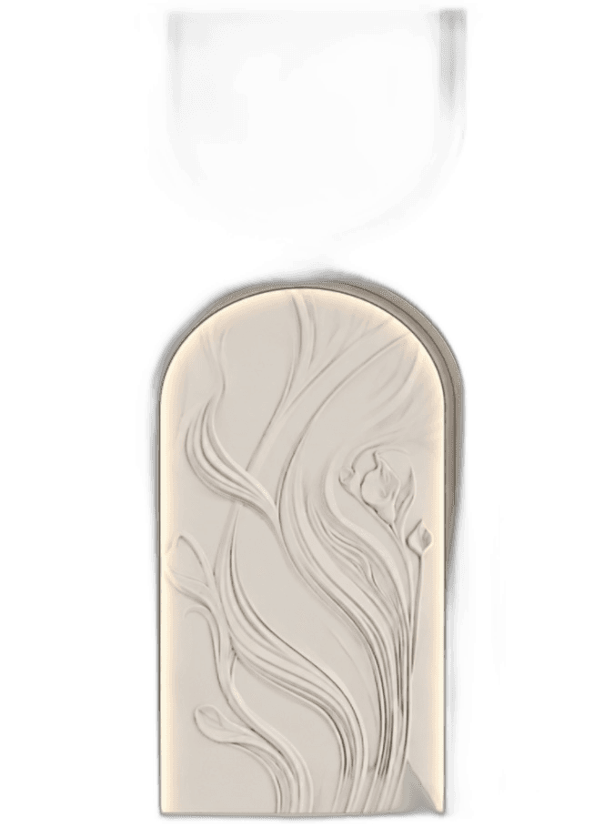 light-colored stone carving
