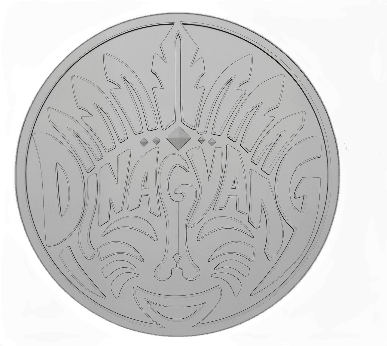 circular D'NAGYANG relief plaque