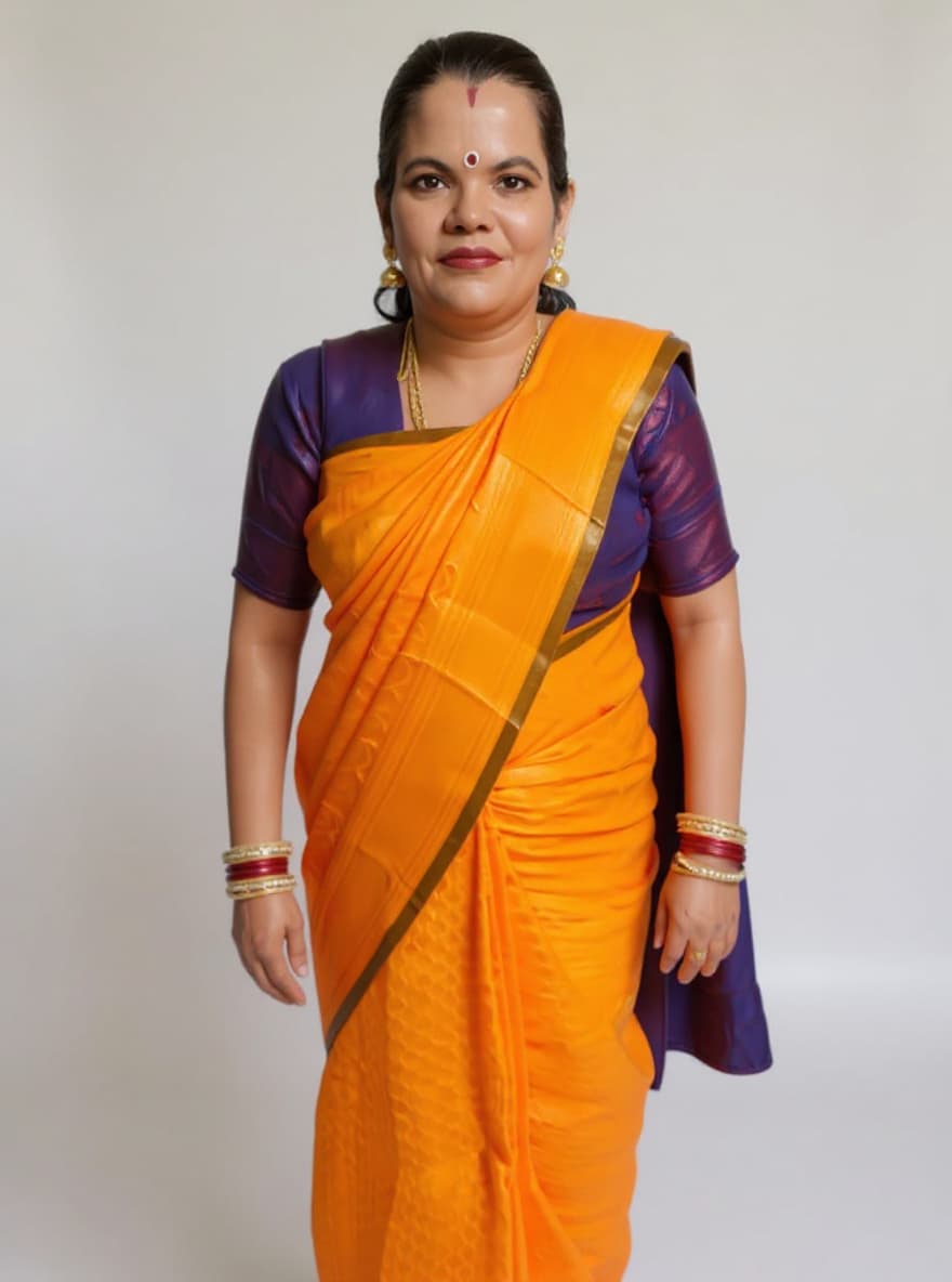 woman in traditional Indian attire