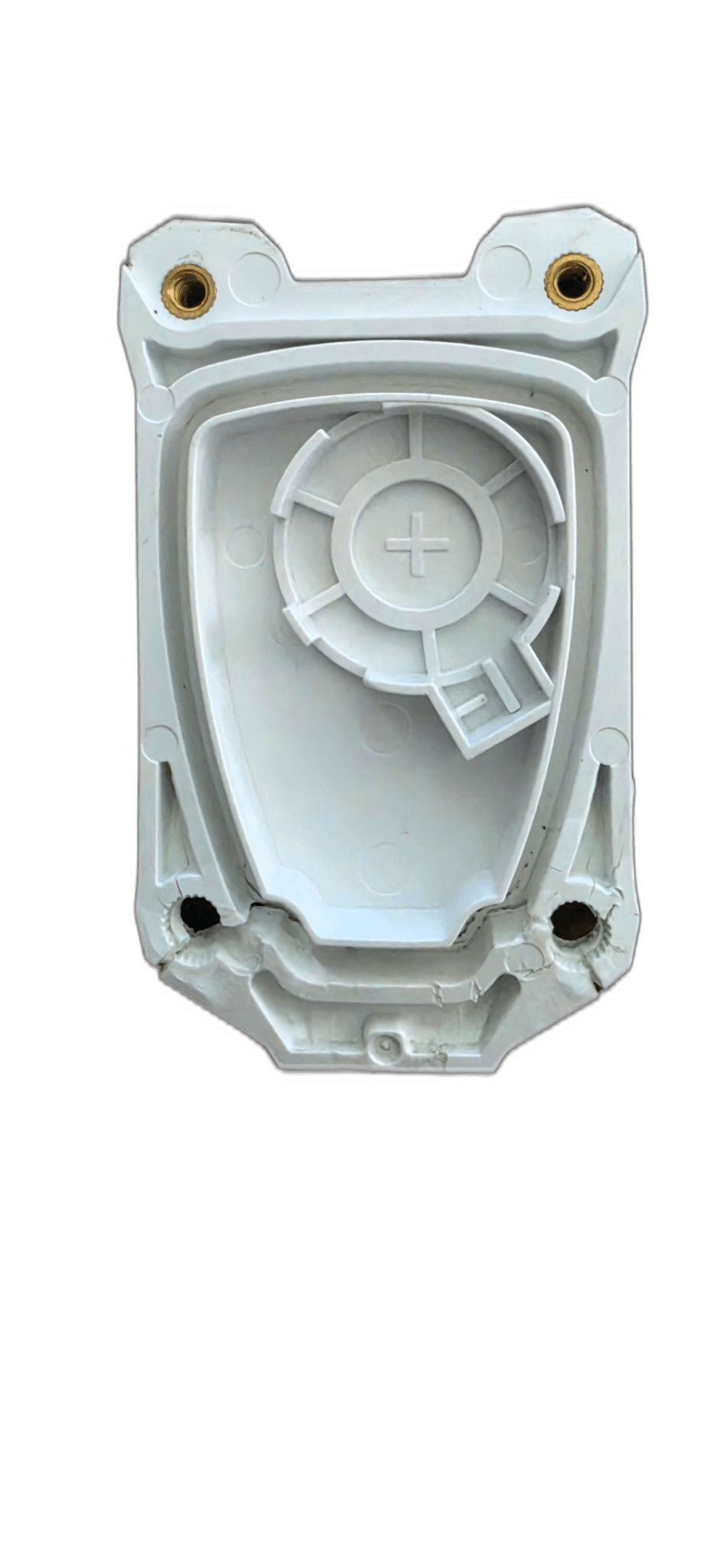 white plastic electronic device casing