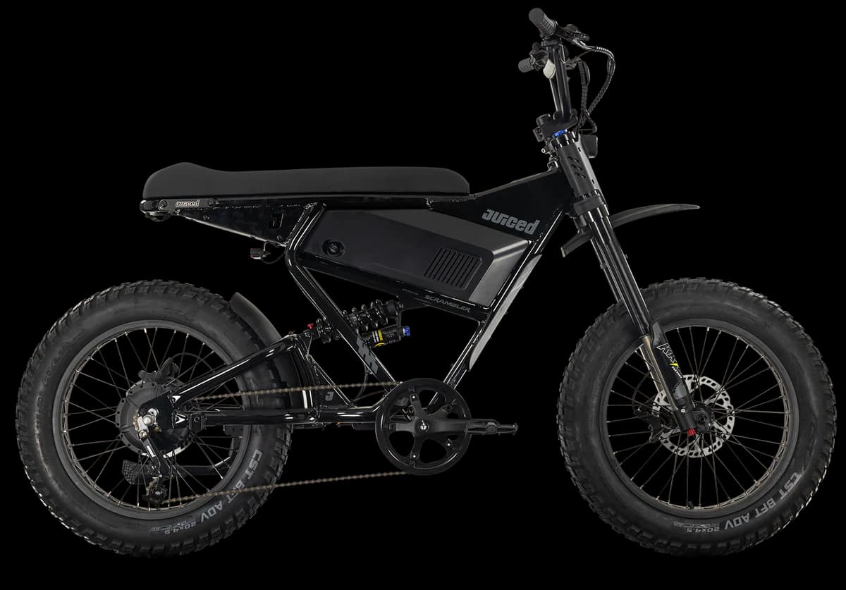 Juiced Scrambler black electric bicycle