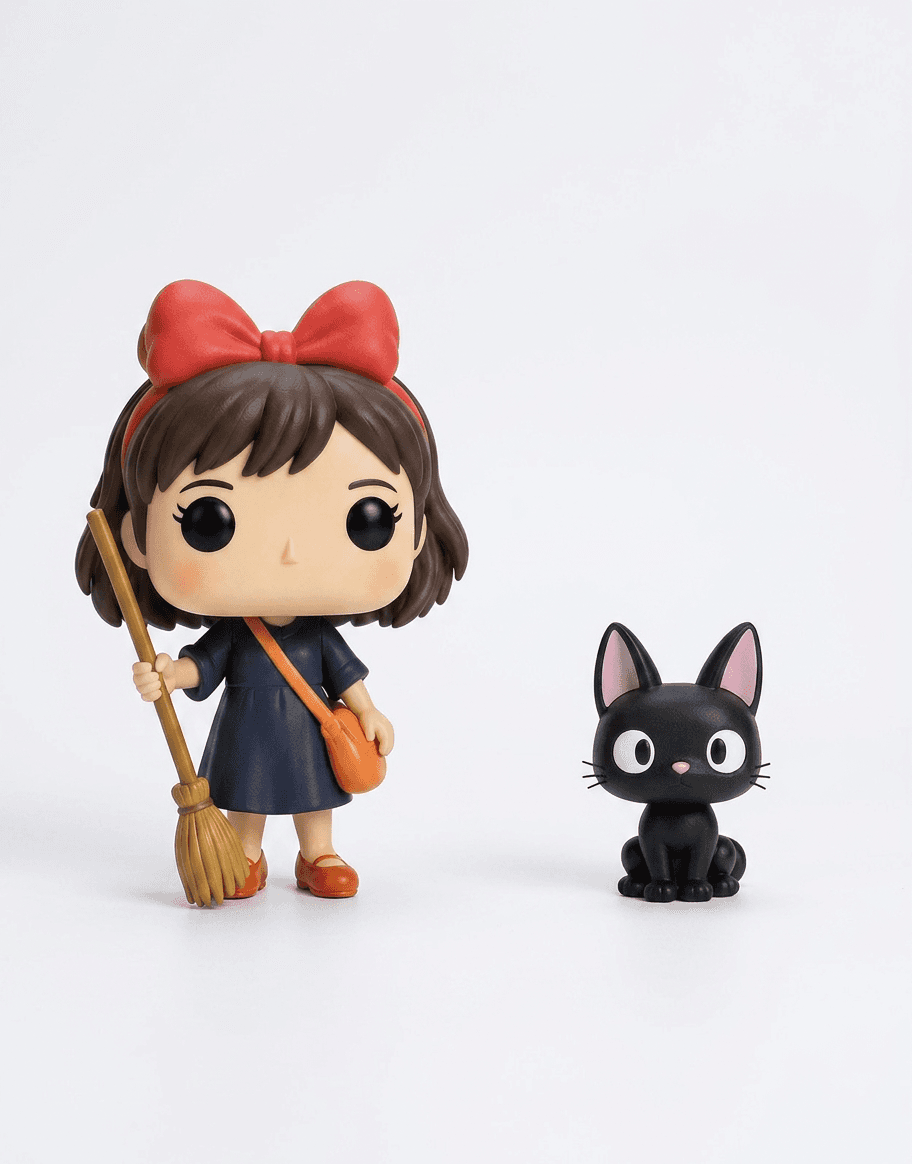 Kiki's Delivery Service Kiki and Jiji Funko Pop figures